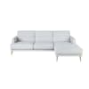 4/5-Sitzer-Ecksofa mit Ecke rechts, hellgrau